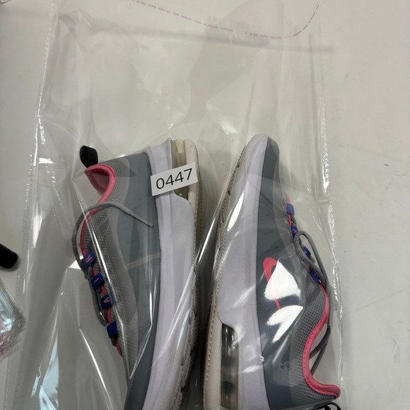 Nike Air Max Girls Running Sneakers Gray Pink Cushioned Athletic Shoes Size 3Y - Picture 11 of 12